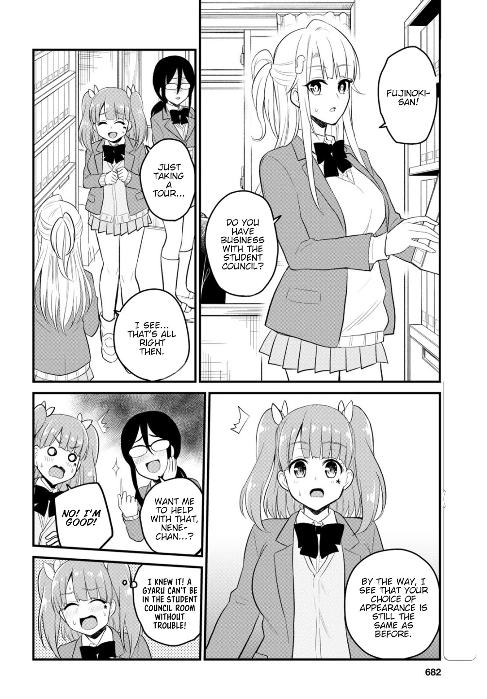 Hajimete no Gal Chapter 85 page 7 - Chapter 85: First Student Council Visit