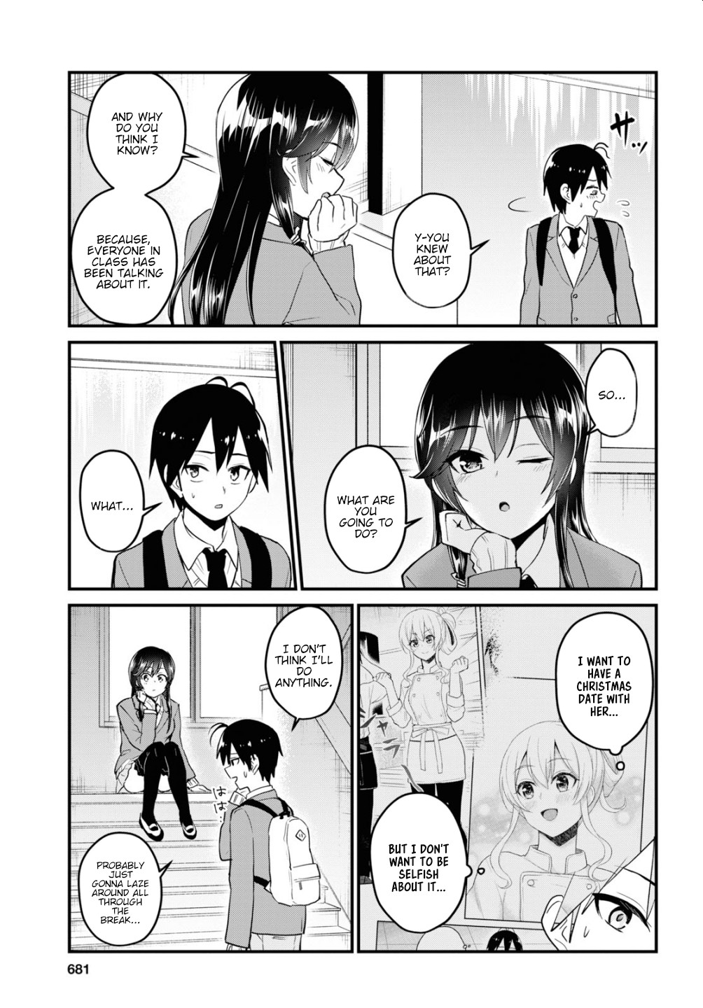 Hajimete no Gal Chapter 92 page 10 - Chapter 92: First Calm