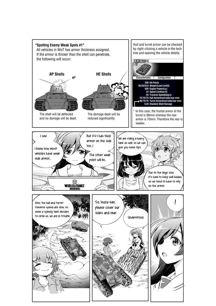 Hajimete no Senshadou - WoT for Beginners Chapter 3.5 page 3 - Chapter 3.5