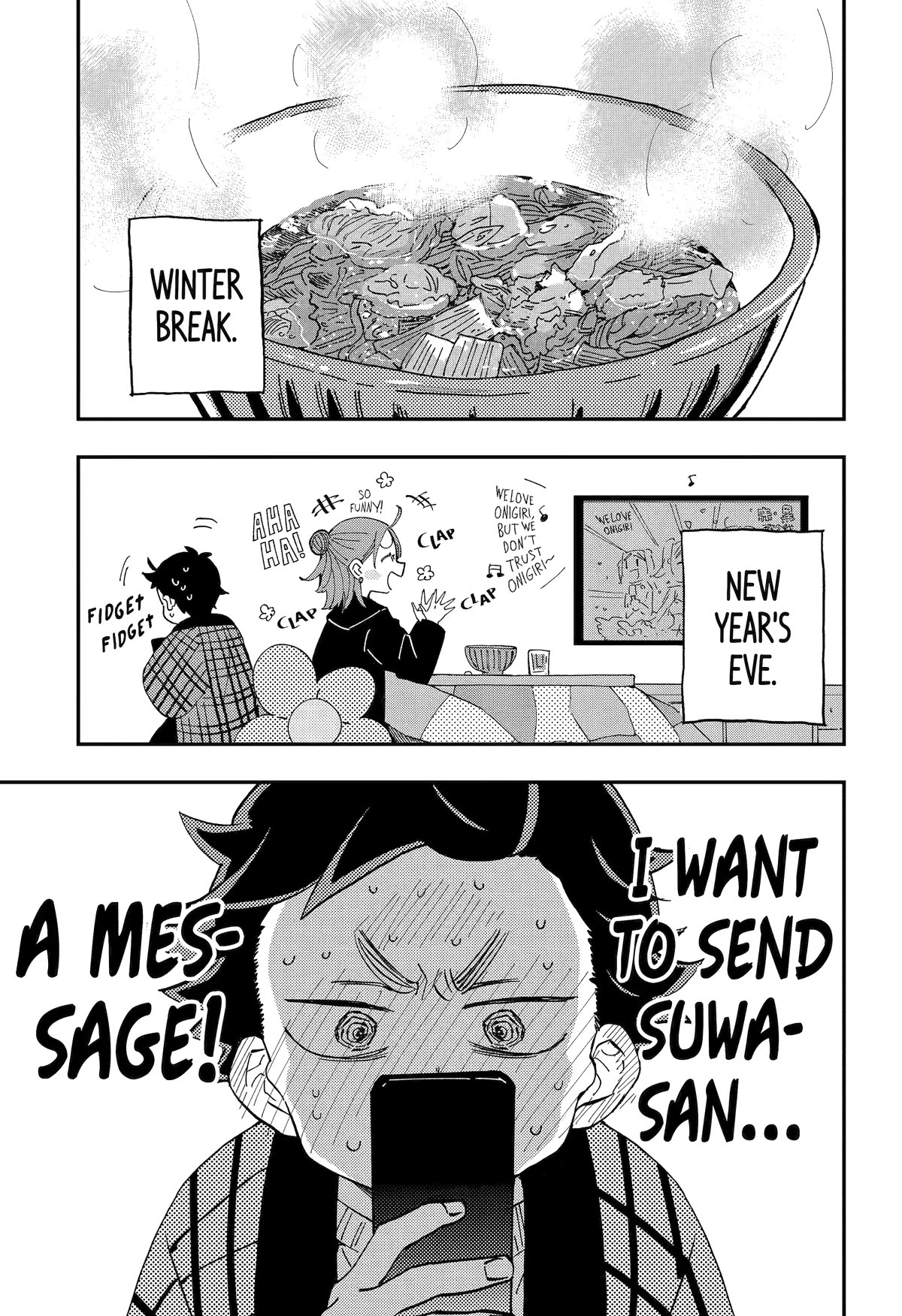 Hajimete no Suwa-san Chapter 18 page 1 - Chapter 18: First Happy New Year