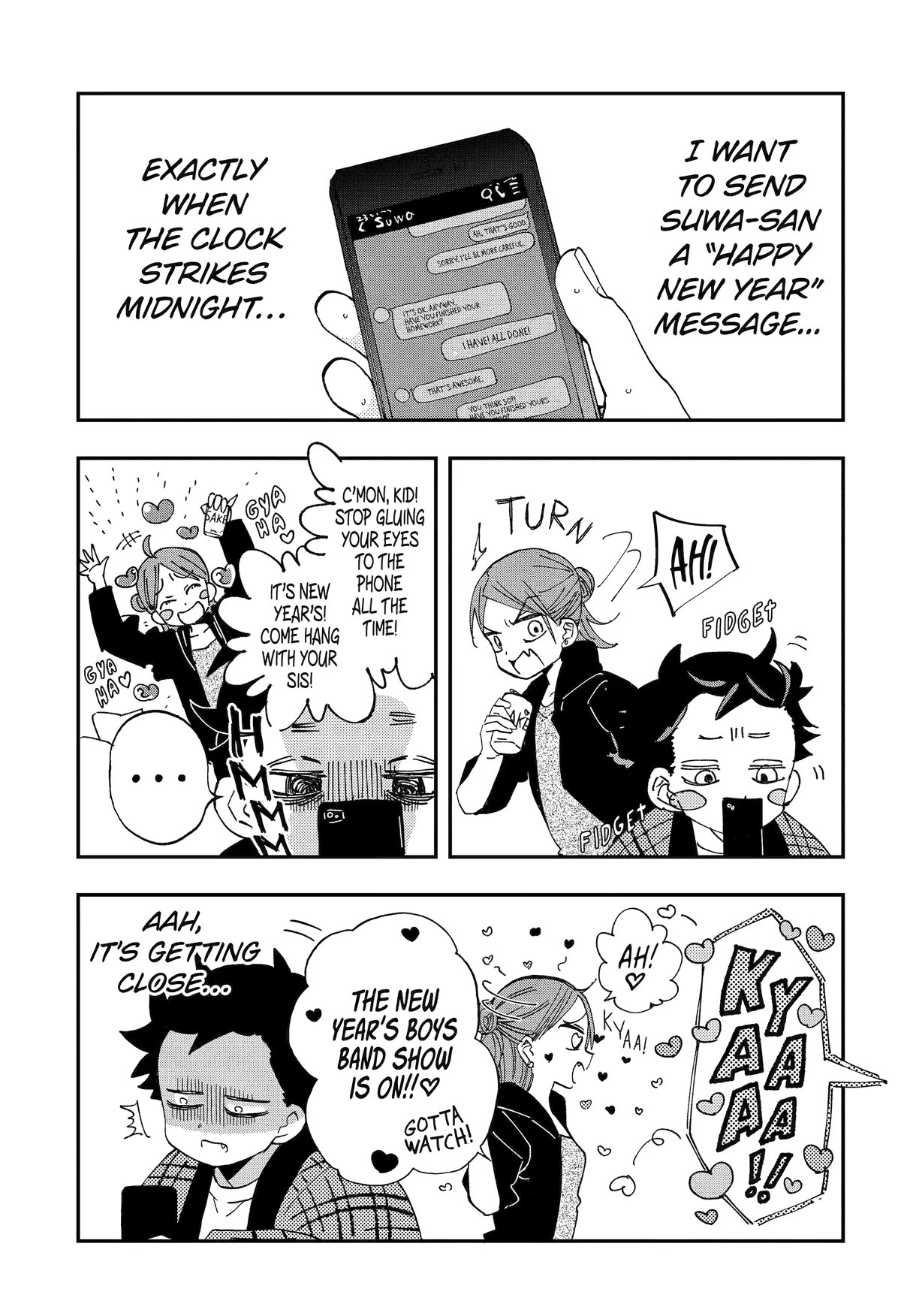 Hajimete no Suwa-san Chapter 18 page 3 - Chapter 18: First Happy New Year