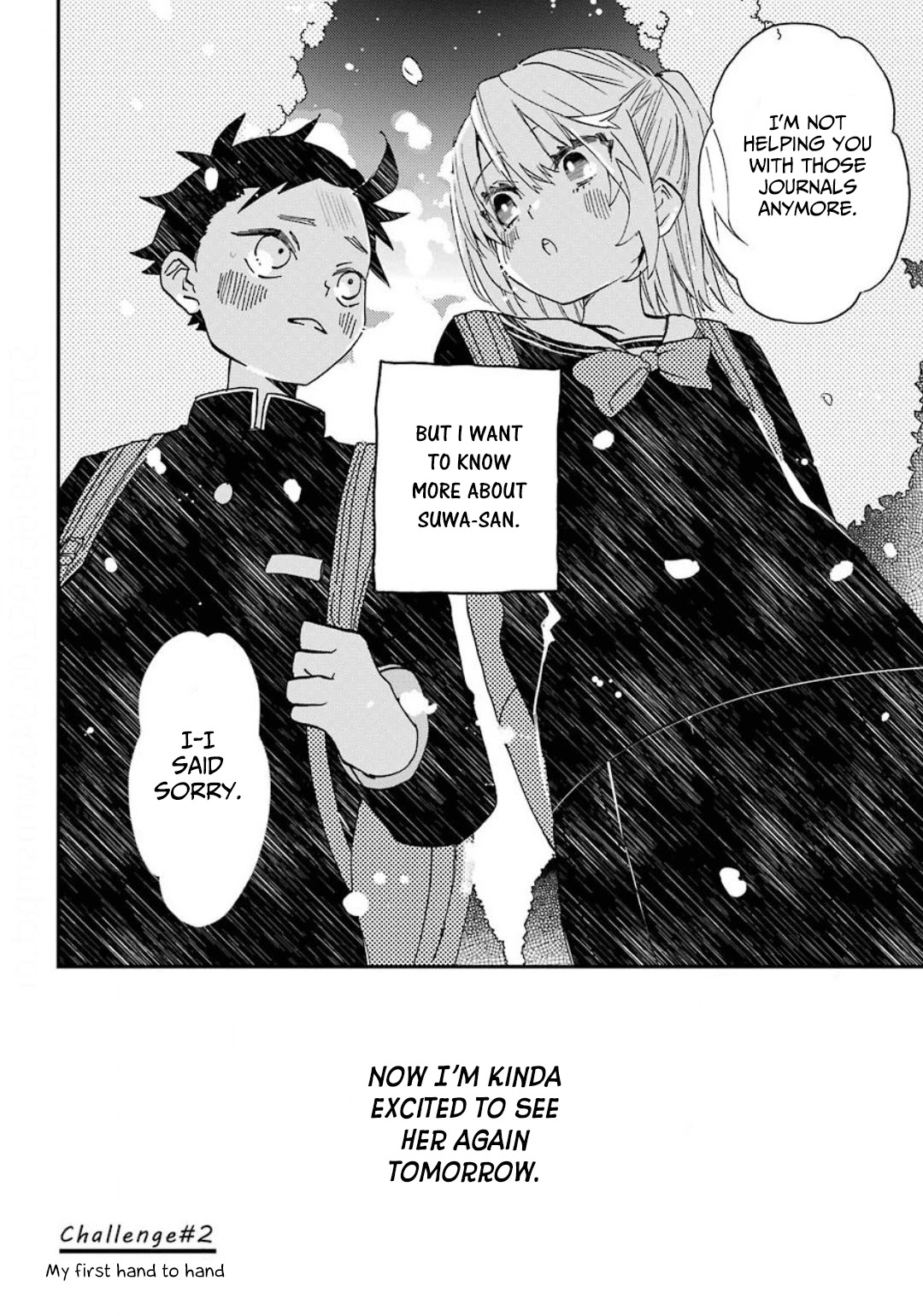 Hajimete no Suwa-san Chapter 2 page 24 - Chapter 2: My first hand to hand