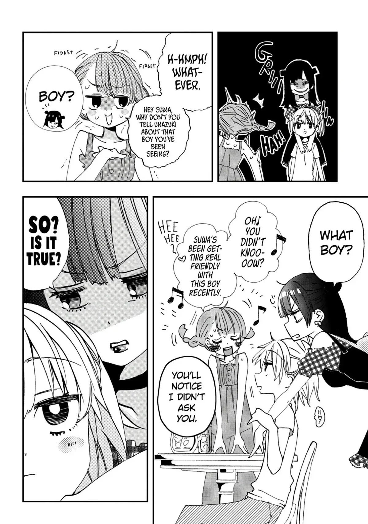 Hajimete no Suwa-san Chapter 8.5 page 8 - Chapter 8.5: Suwa-san's Girls Only Day