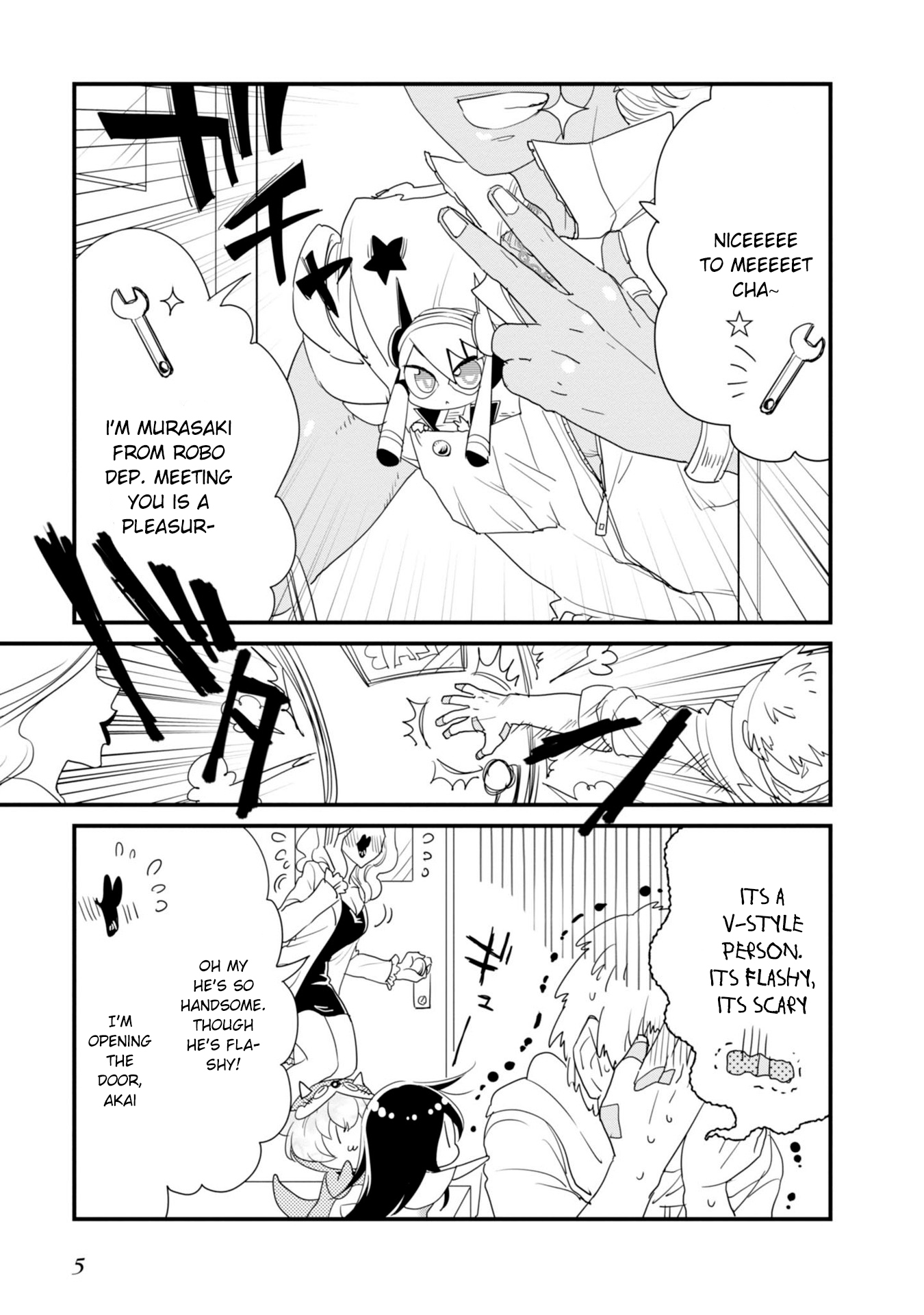 Hakase no Kimagure Homunculus Chapter 12 page 8 - Chapter 12: Robo Department's Strongest Assasin