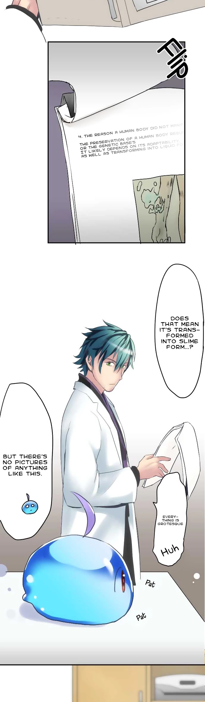 Hakase to Suraimu-chan Chapter 1 page 12 - Chapter 1: That which was born