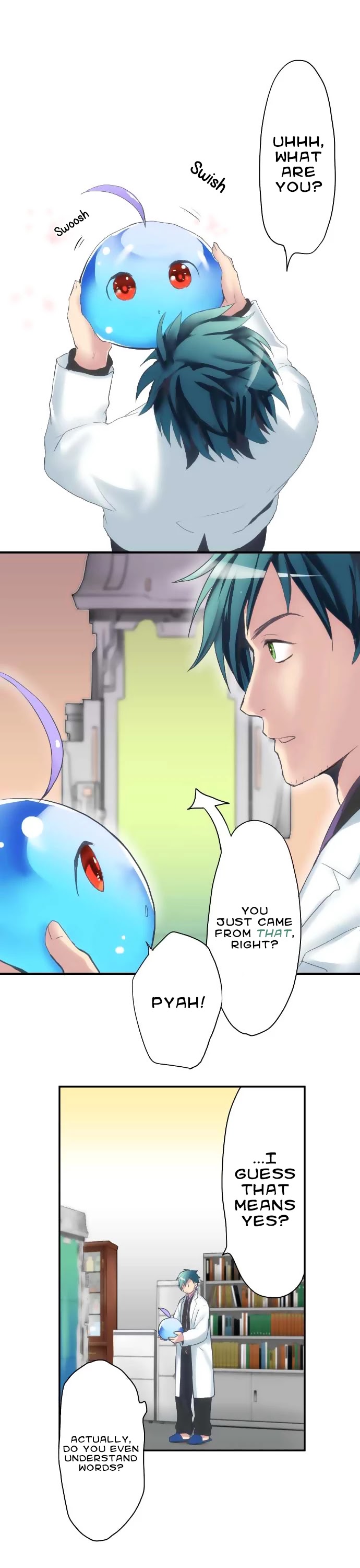 Hakase to Suraimu-chan Chapter 1 page 8 - Chapter 1: That which was born