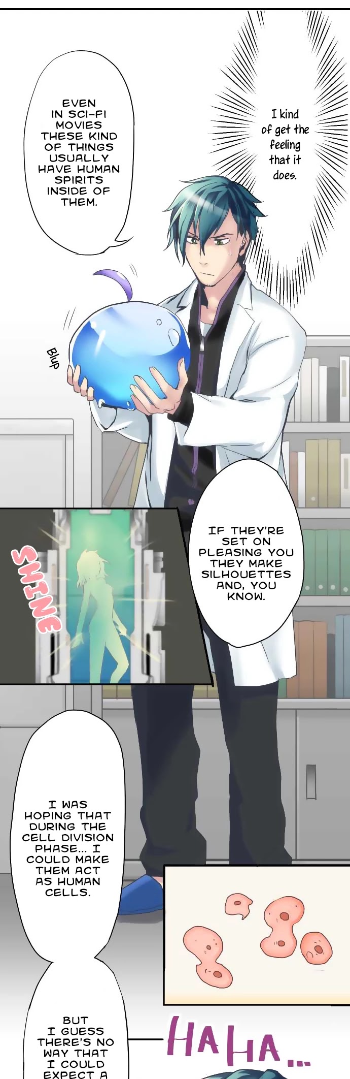Hakase to Suraimu-chan Chapter 1 page 9 - Chapter 1: That which was born