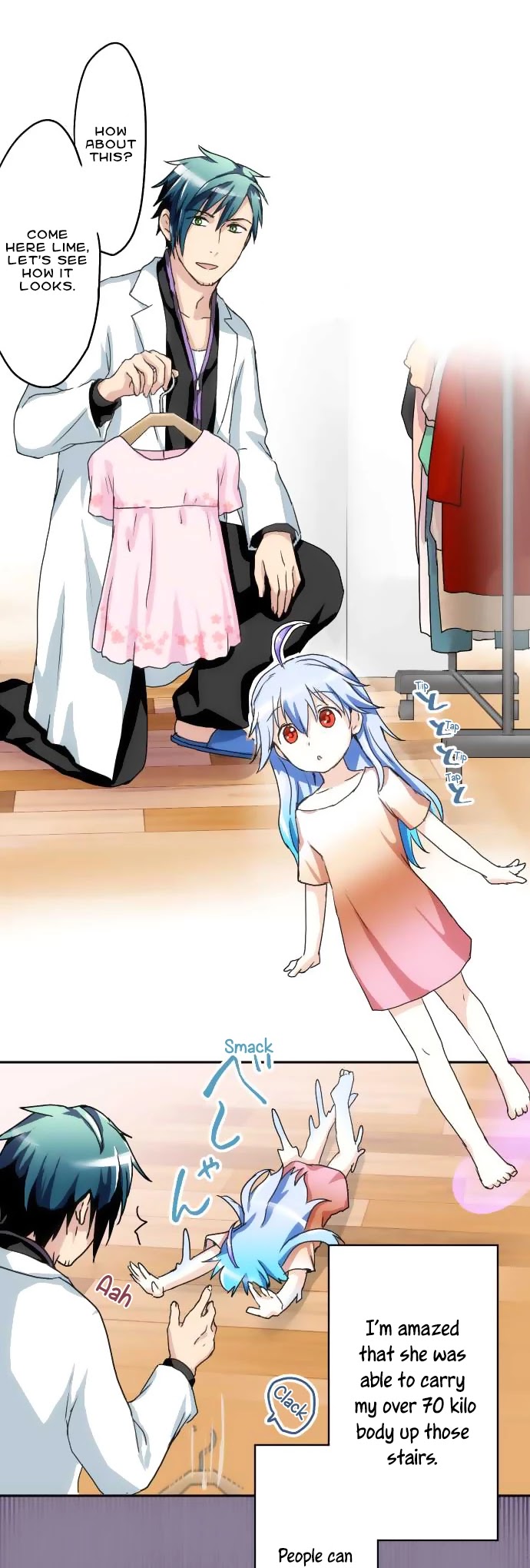 Hakase to Suraimu-chan Chapter 14 page 8 - Chapter 14: What to wear