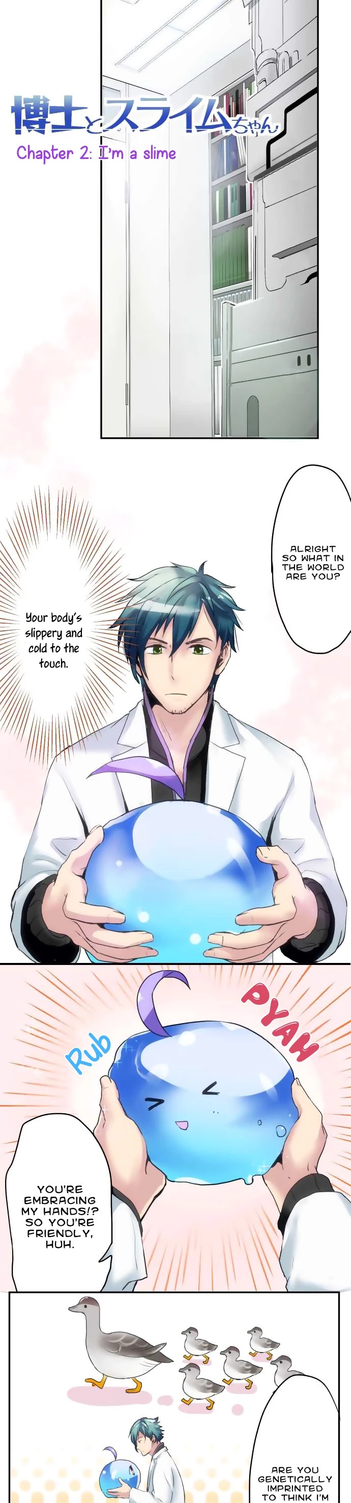 Hakase to Suraimu-chan Chapter 2 page 2 - Chapter 2: I’m a slime