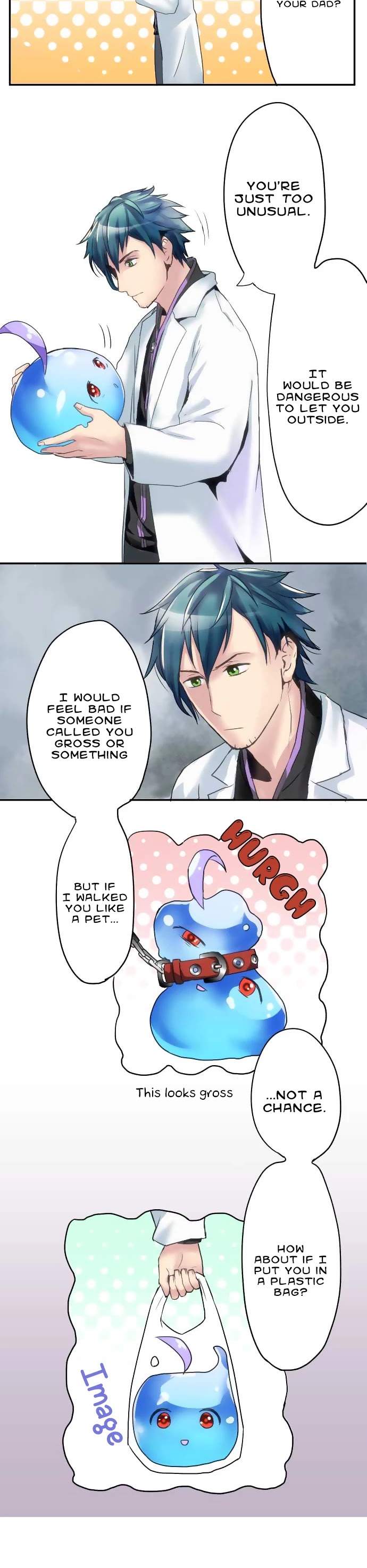 Hakase to Suraimu-chan Chapter 2 page 3 - Chapter 2: I’m a slime