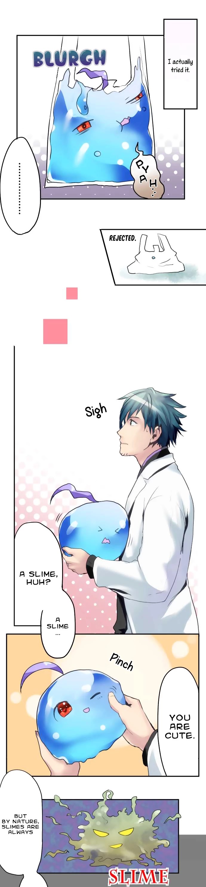 Hakase to Suraimu-chan Chapter 2 page 4 - Chapter 2: I’m a slime