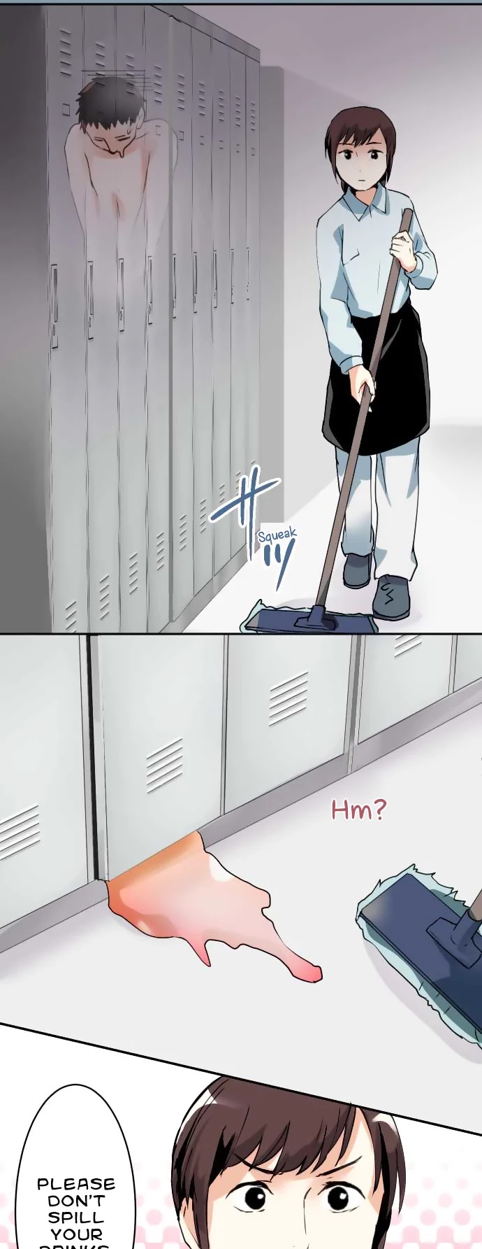 Hakase to Suraimu-chan Chapter 28 page 15 - Chapter 28: Bathroom escape