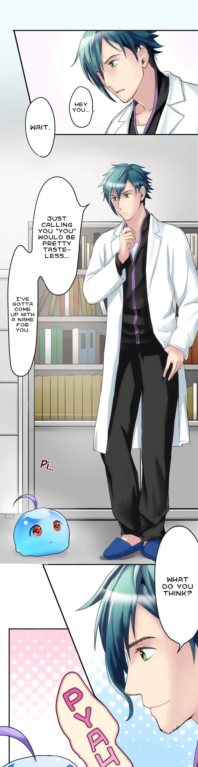 Hakase to Suraimu-chan Chapter 3 page 2 - Chapter 3: I should be able to win someday if I stay alive