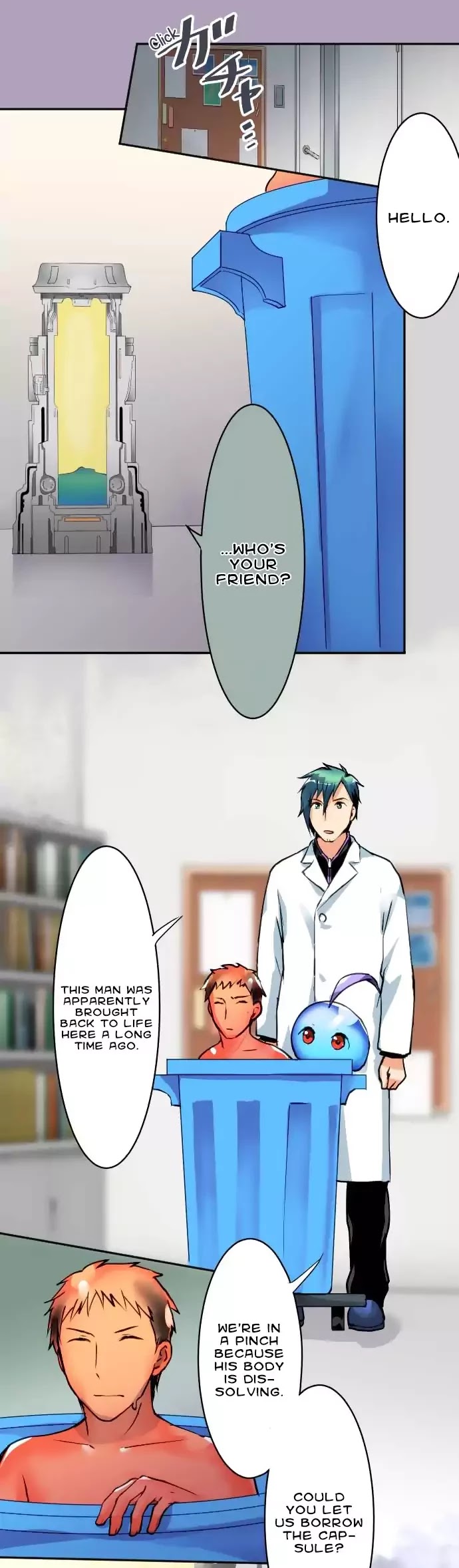 Hakase to Suraimu-chan Chapter 33 page 6 - Chapter 33: Will You Be Revived?