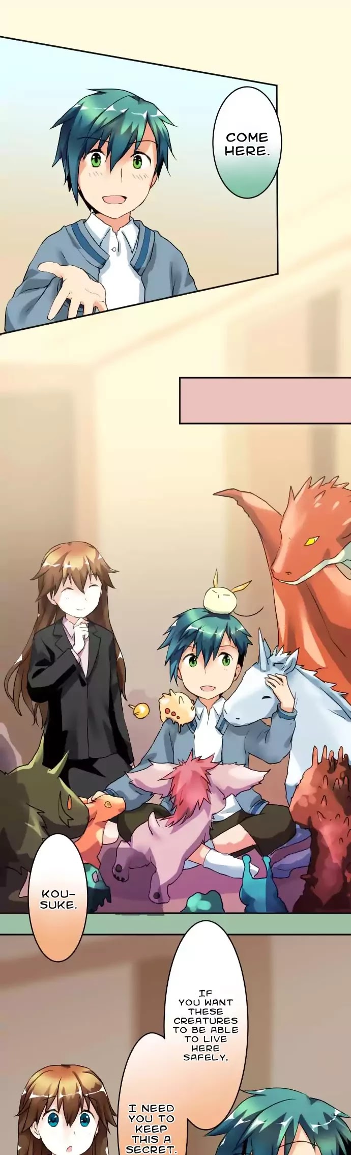 Hakase to Suraimu-chan Chapter 38 page 16 - Chapter 38: Kousuke And The House of Monsters