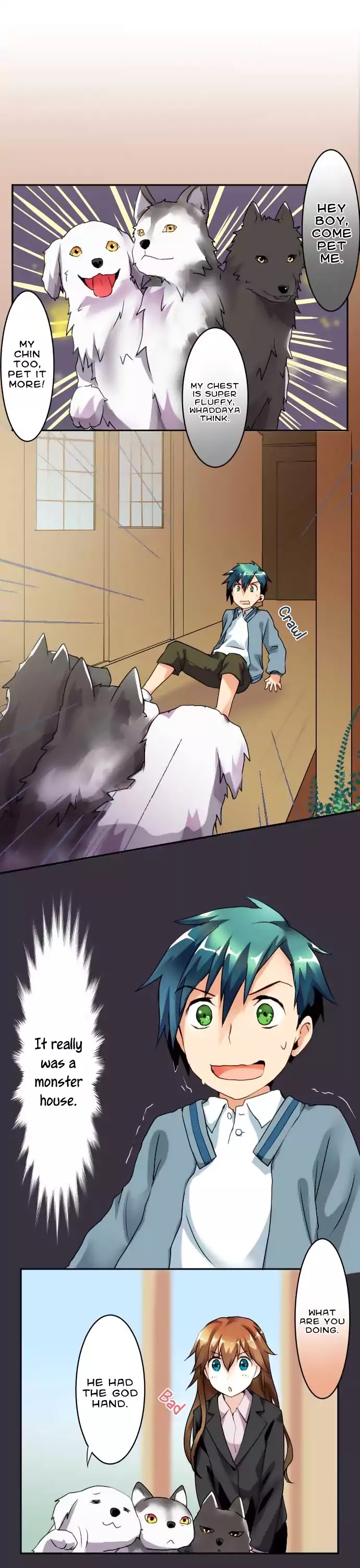 Hakase to Suraimu-chan Chapter 38 page 2 - Chapter 38: Kousuke And The House of Monsters