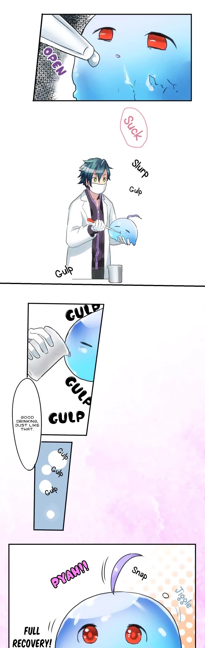 Hakase to Suraimu-chan Chapter 4 page 14 - Chapter 4: I eat and drink
