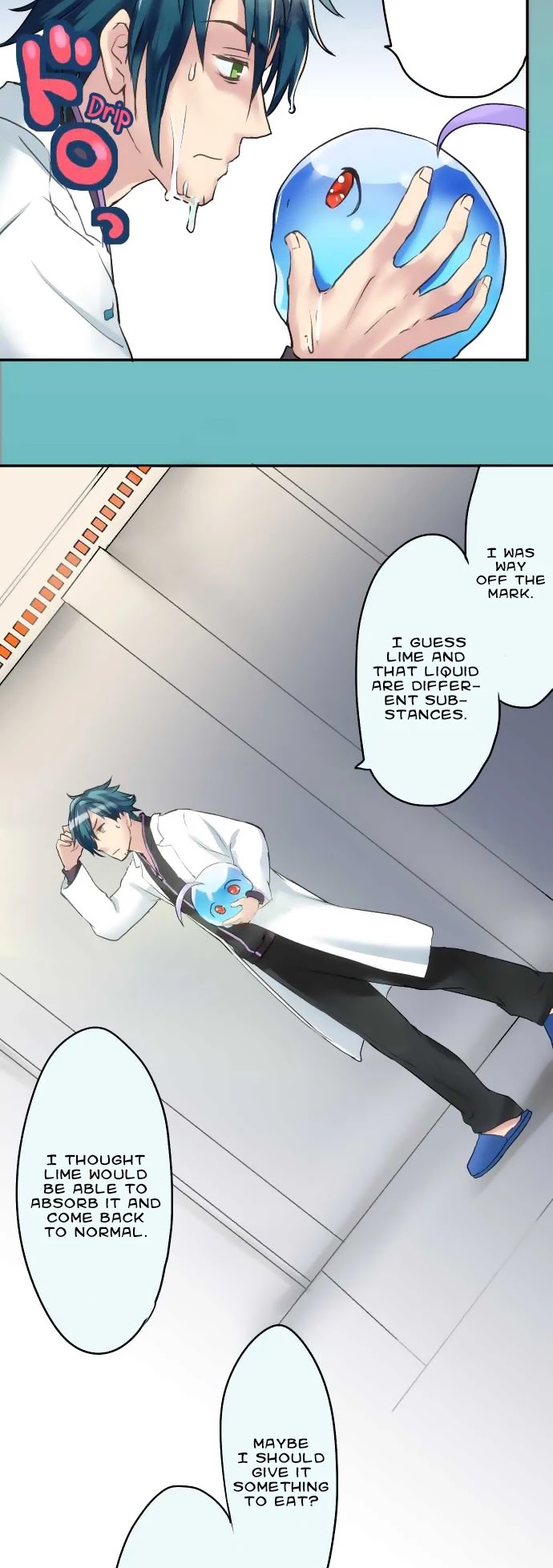 Hakase to Suraimu-chan Chapter 4 page 5 - Chapter 4: I eat and drink