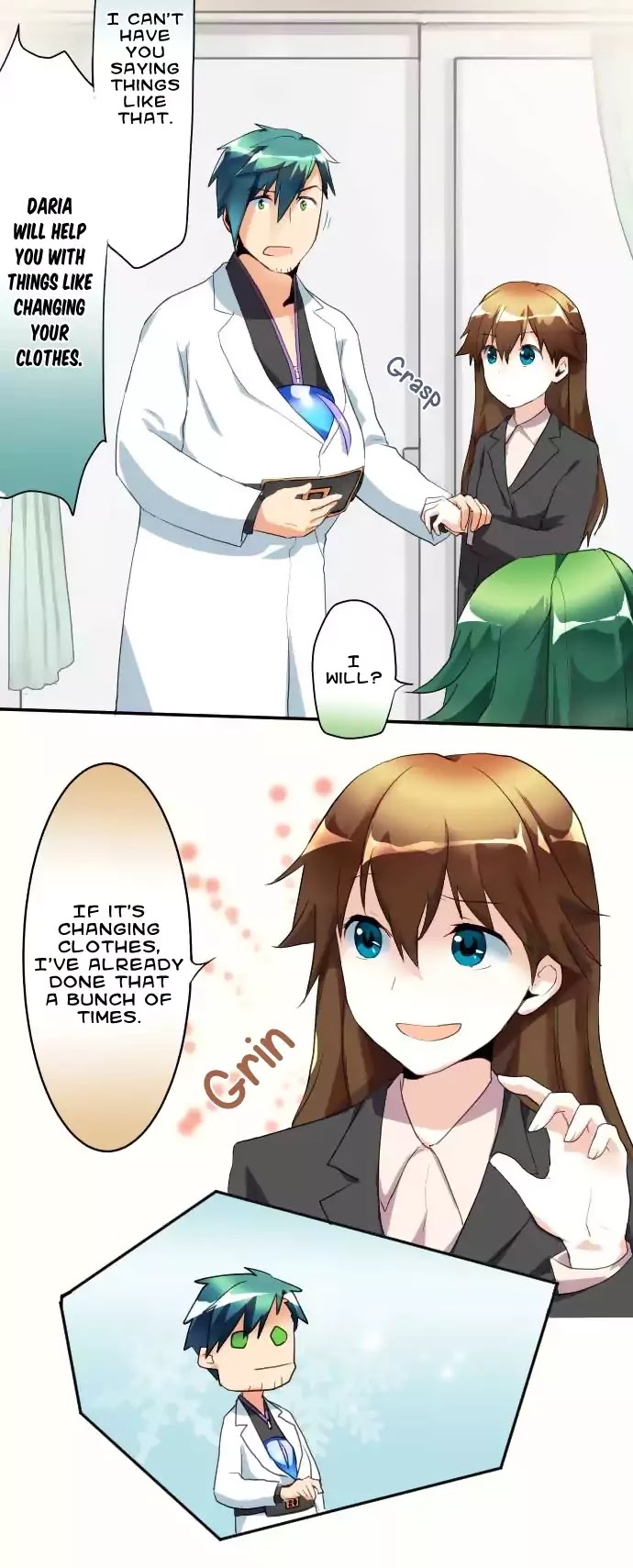 Hakase to Suraimu-chan Chapter 48 page 15 - Chapter 48: Where Is This Kid From