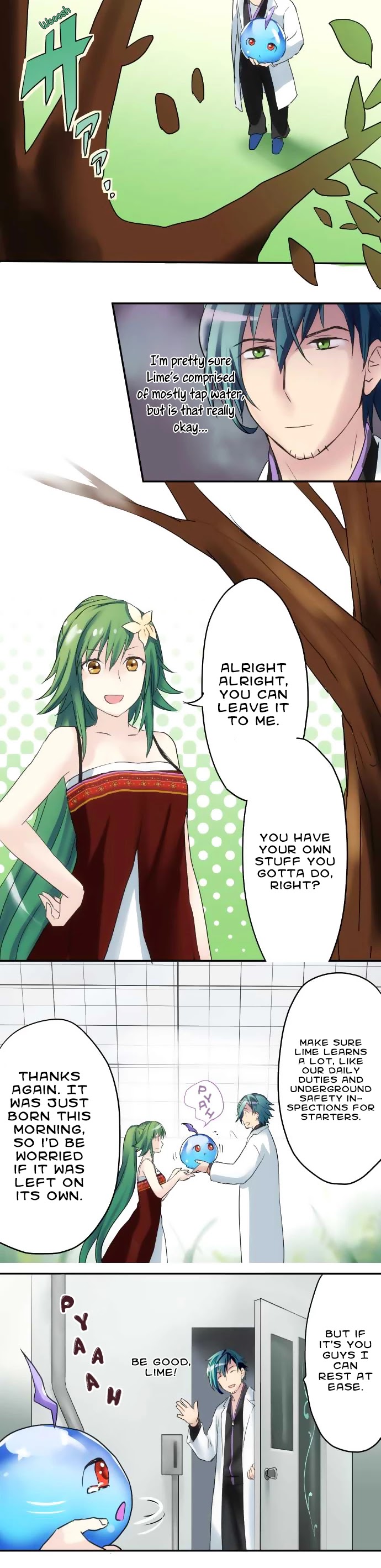Hakase to Suraimu-chan Chapter 5 page 11 - Chapter 5: I want to try talking