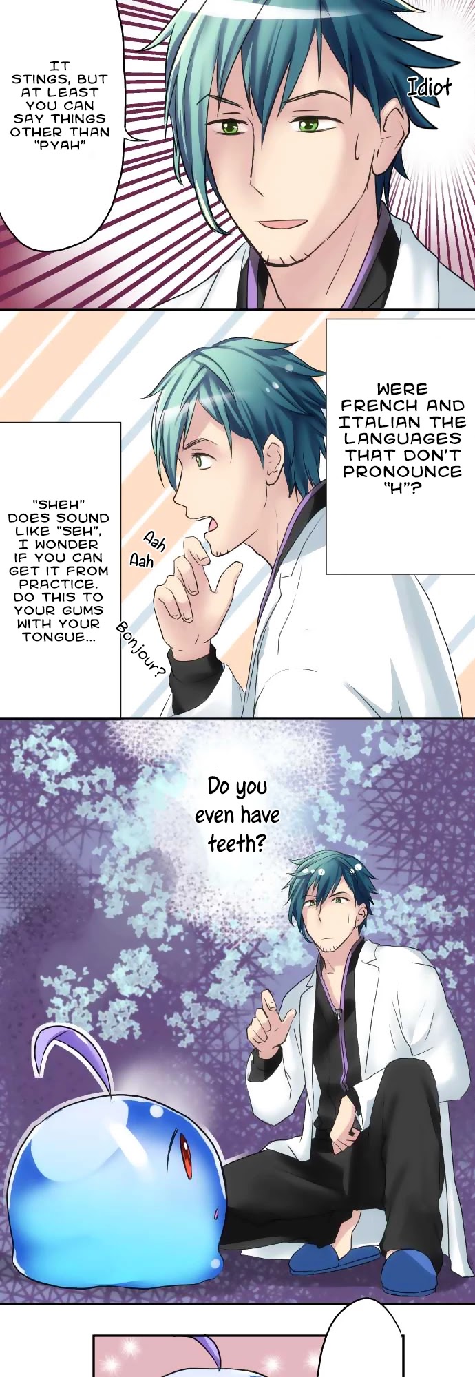 Hakase to Suraimu-chan Chapter 5 page 3 - Chapter 5: I want to try talking