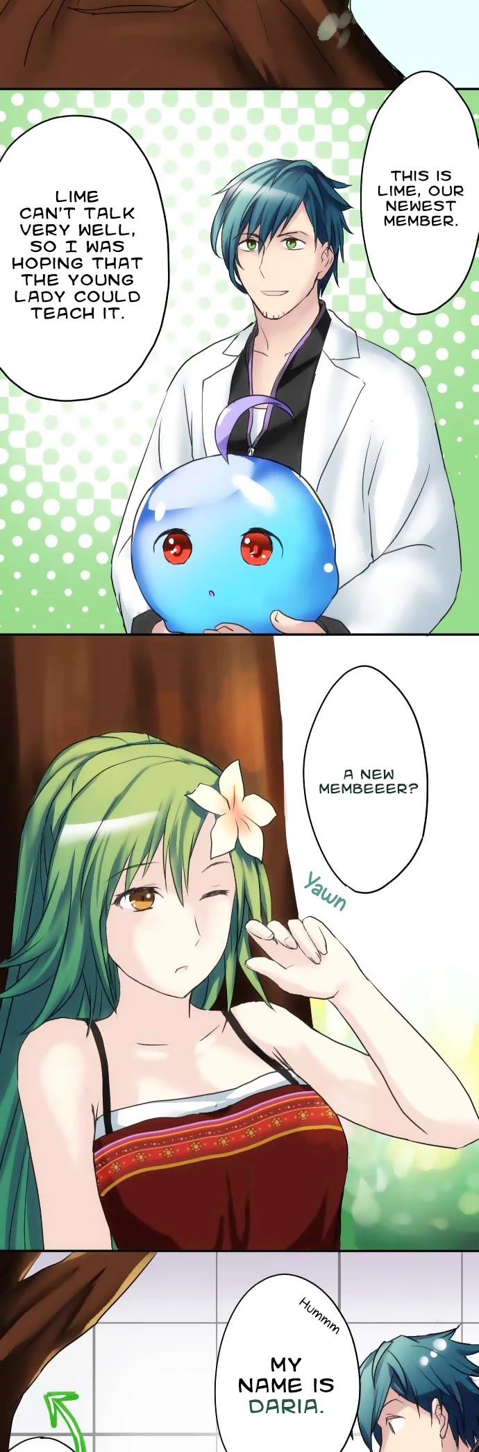 Hakase to Suraimu-chan Chapter 5 page 8 - Chapter 5: I want to try talking