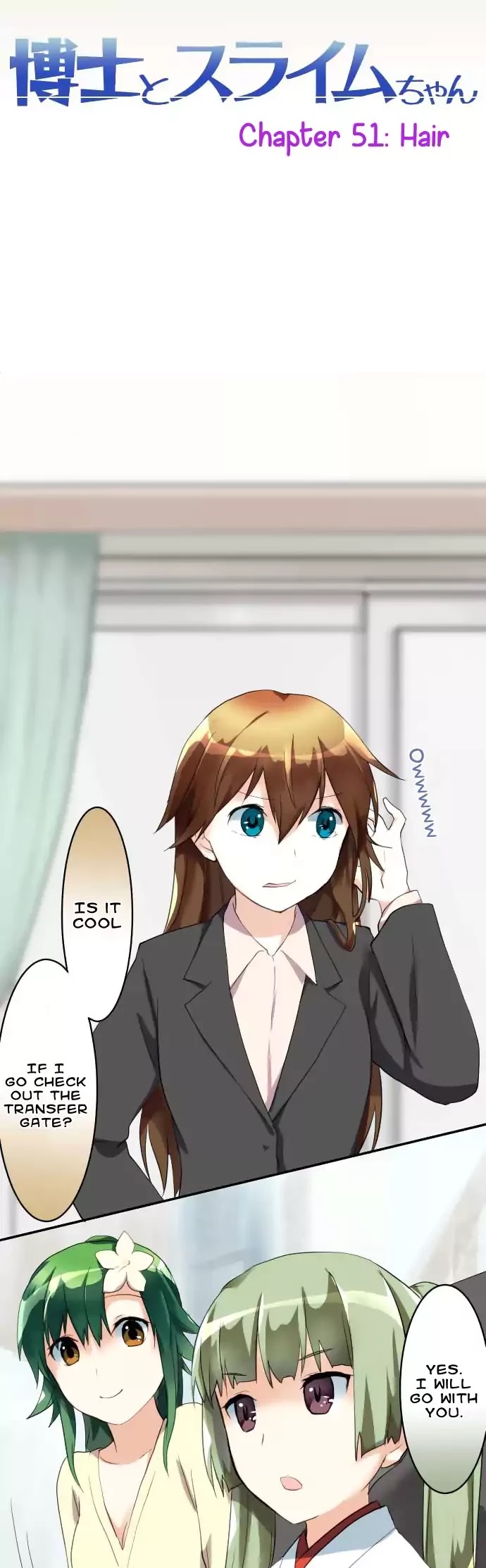 Hakase to Suraimu-chan Chapter 51 page 10 - Chapter 51: Hair