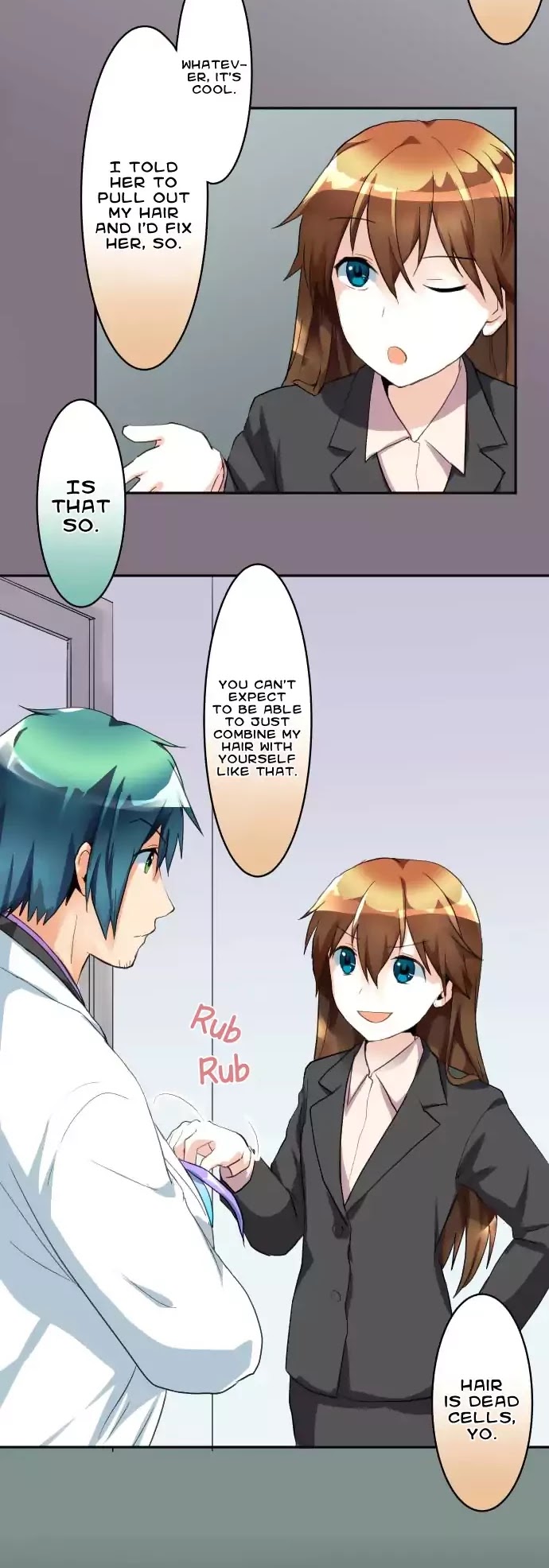 Hakase to Suraimu-chan Chapter 51 page 15 - Chapter 51: Hair