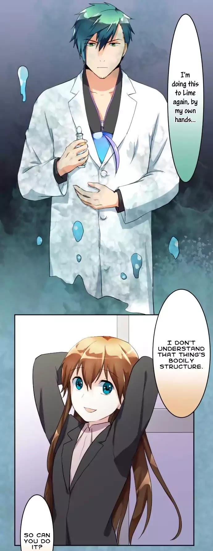 Hakase to Suraimu-chan Chapter 51 page 21 - Chapter 51: Hair