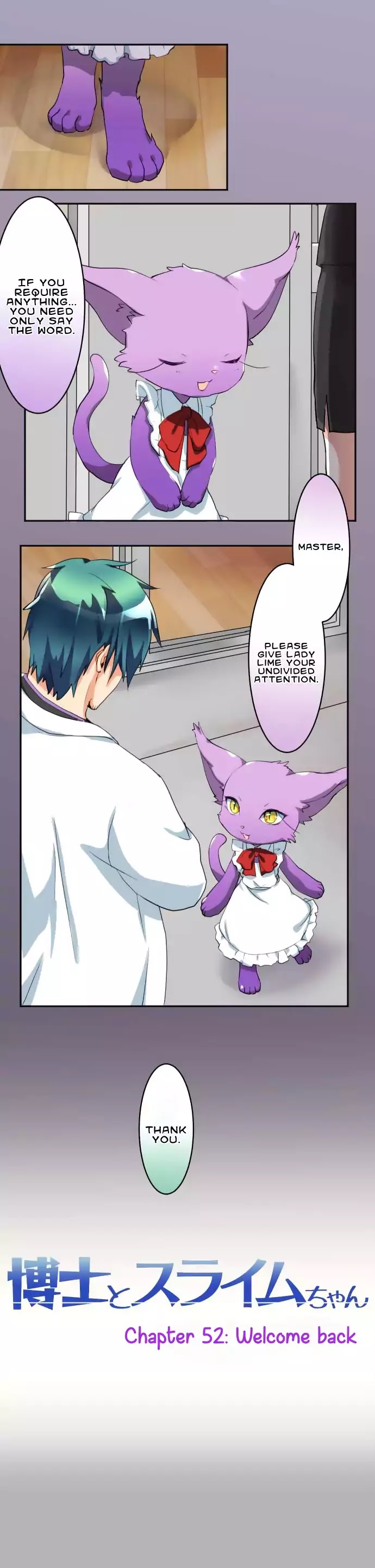 Hakase to Suraimu-chan Chapter 52 page 3 - Chapter 52: Welcome Back