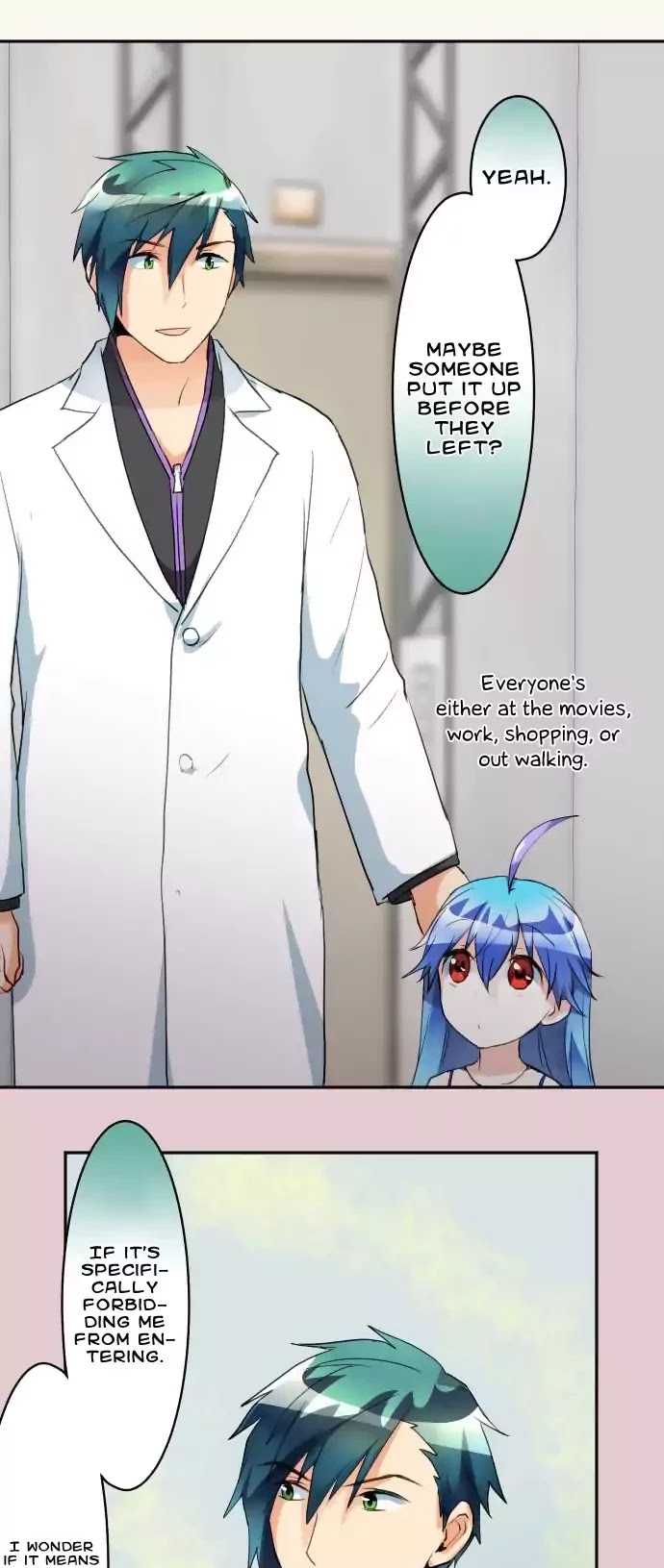 Hakase to Suraimu-chan Chapter 64 page 11 - Chapter 64: The Unopening Room