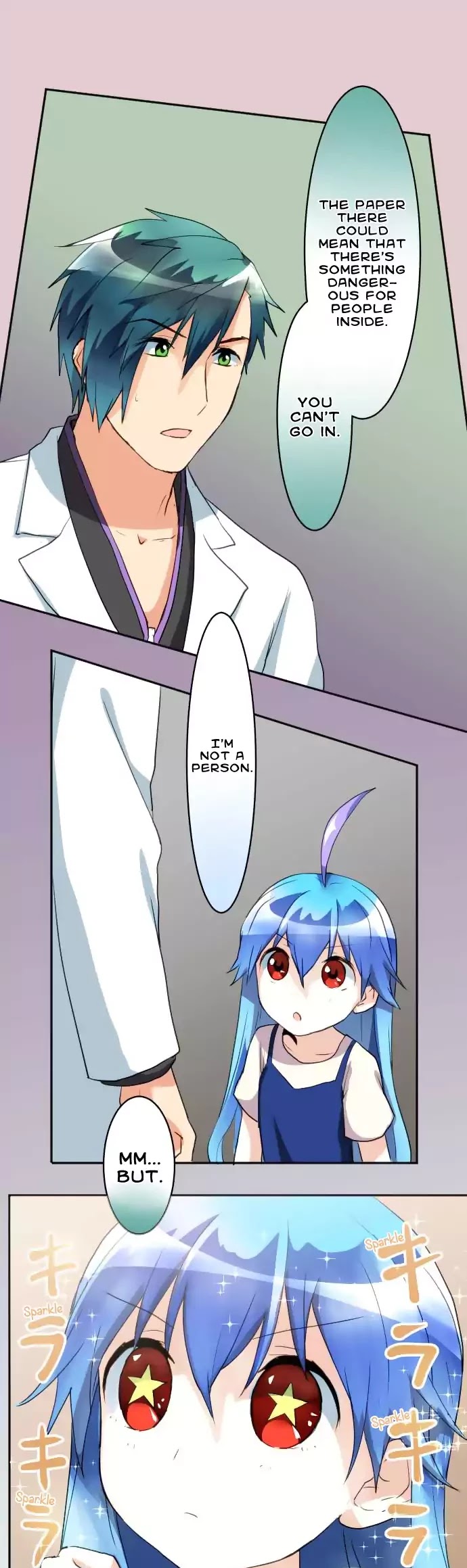 Hakase to Suraimu-chan Chapter 64 page 13 - Chapter 64: The Unopening Room