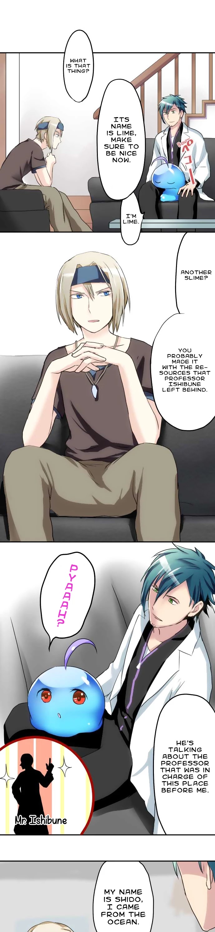 Hakase to Suraimu-chan Chapter 8 page 10 - Chapter 8: Fish à la meunière