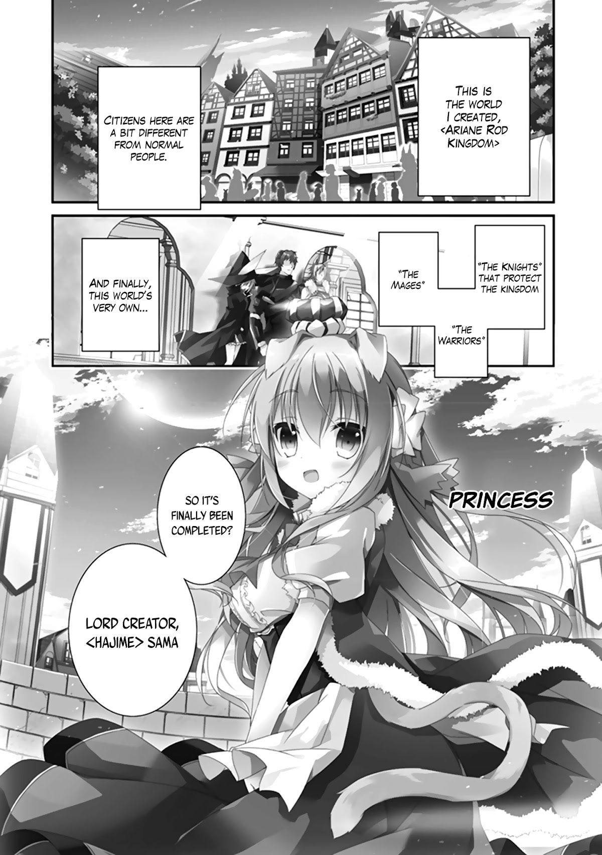 Hakoniwa Oukoku no Souzoushu-sama Chapter 1 page 6 - Chapter 1: Creator