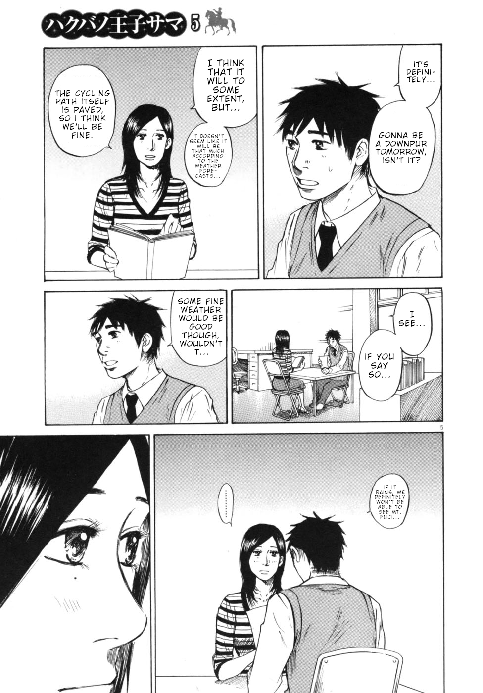 Hakuba no Oujisama Chapter 43 page 10 - Chapter 43: The Refrain is the Rain...