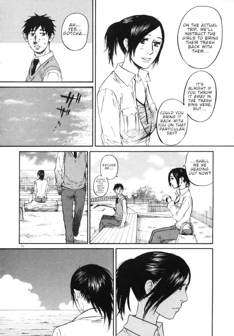 Hakuba no Oujisama Chapter 44 page 14 - Chapter 44: At the Seashore That Day