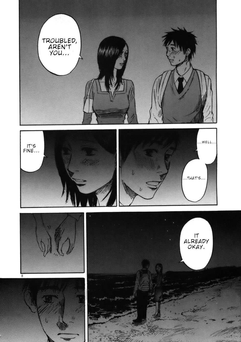 Hakuba no Oujisama Chapter 55 page 8 - Chapter 55: Again on the Beach in the Dark...