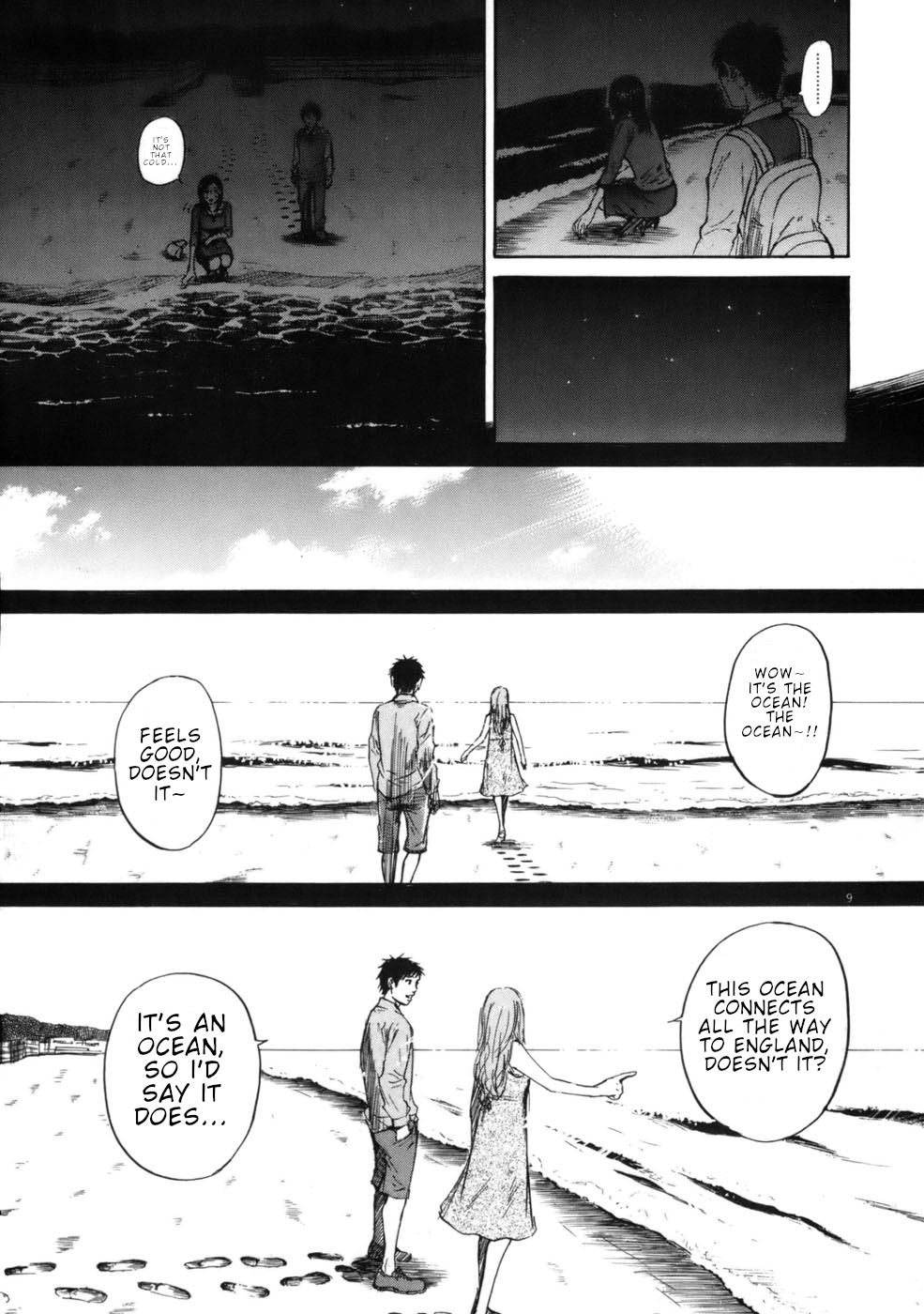 Hakuba no Oujisama Chapter 55 page 9 - Chapter 55: Again on the Beach in the Dark...