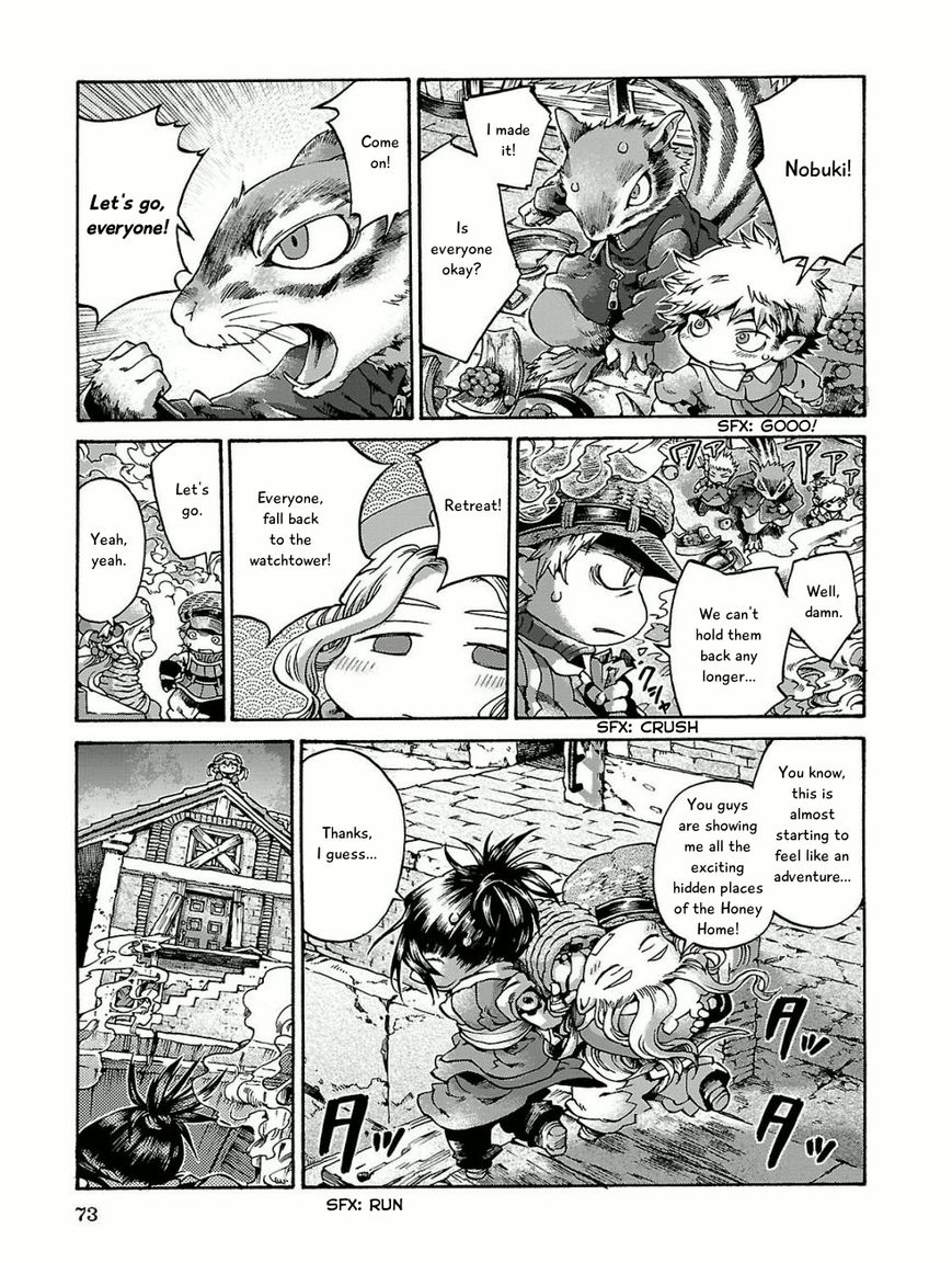 Hakumei to Mikochi Chapter 15.4 page 13 - Chapter 15.4 : A Very Long Day (IV) Paper Airplanes and Smoke Bombs
