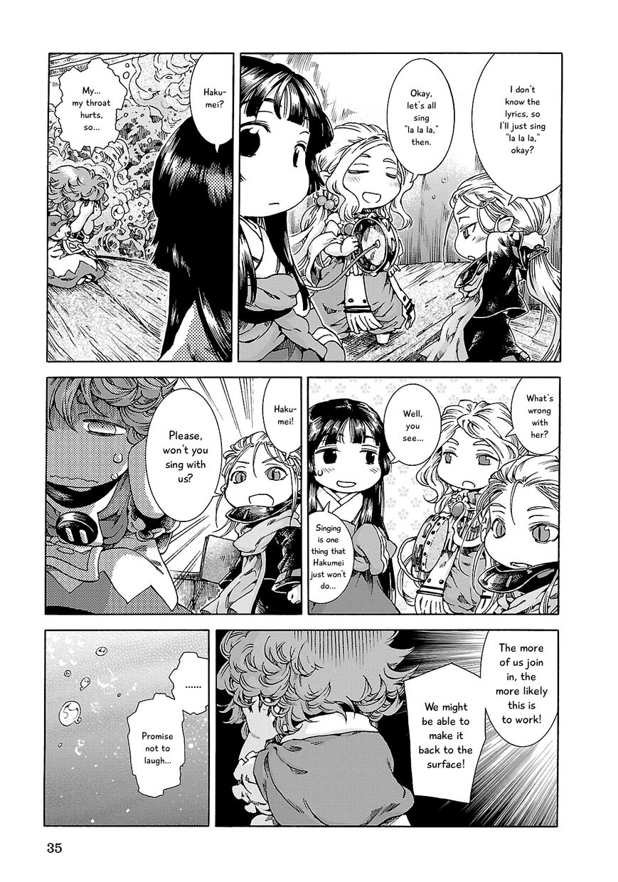 Hakumei to Mikochi Chapter 20.2 page 11 - Chapter 20.2 : Rhythm of the Deep (II) Diving Suit and Tambourine