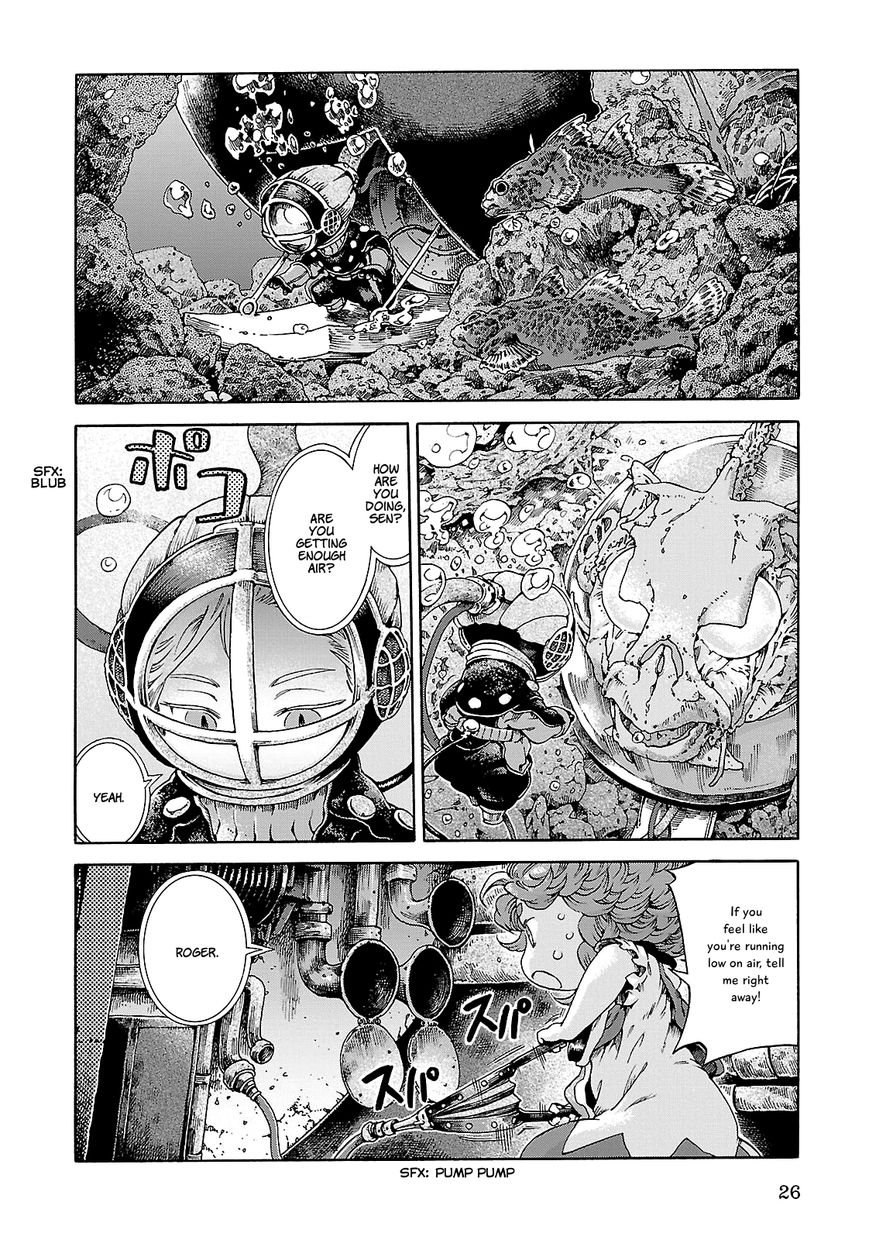 Hakumei to Mikochi Chapter 20.2 page 2 - Chapter 20.2 : Rhythm of the Deep (II) Diving Suit and Tambourine