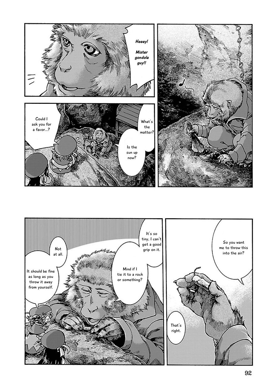 Hakumei to Mikochi Chapter 30.2 page 16 - Chapter 30.2 : A Redhead's Memories (II) Daybreak on the Ropeway