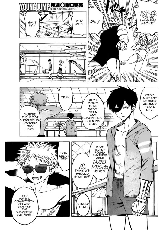 Hamatora - The Comic Chapter 16 page 15 - Chapter 16: Pool Surveillance Isn’t Easy