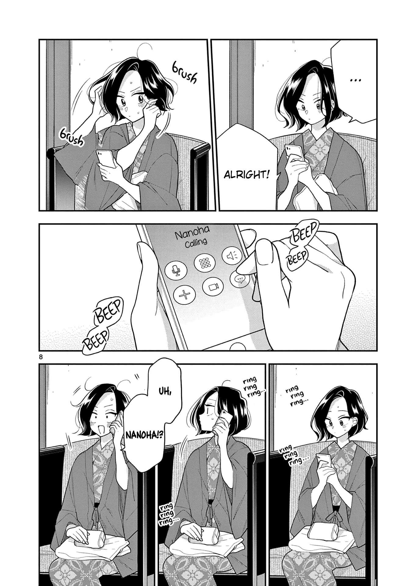 Hana Ni Arashi (Ruka Kovachi) Chapter 103 page 8 - Chapter 103: New Year's Resolution: Chidori's Side