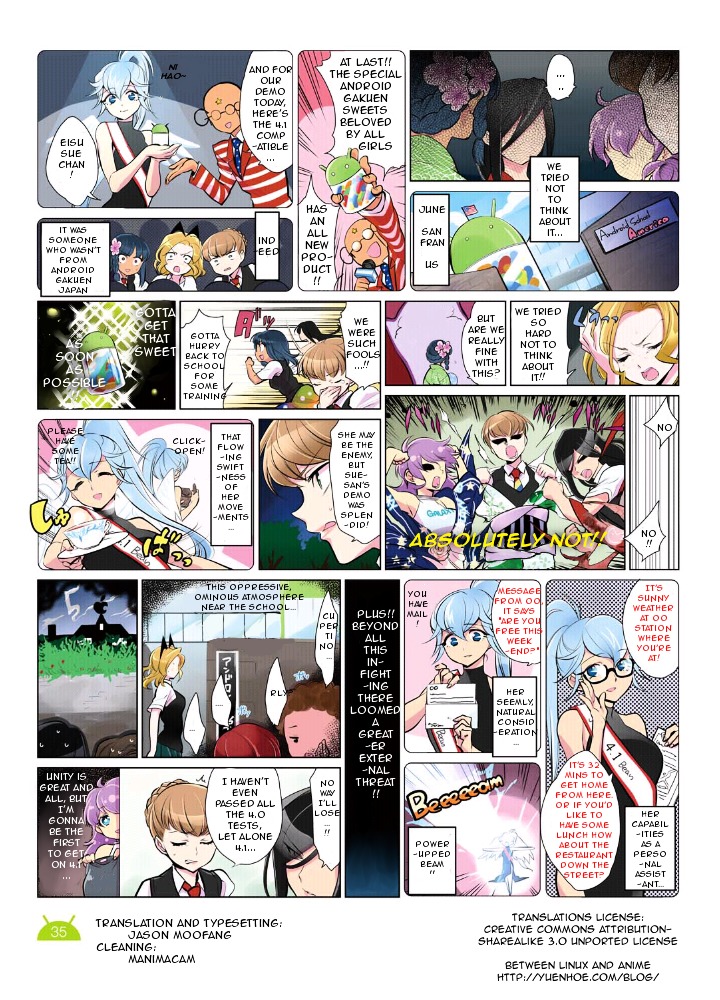 Hana no Android Gakuen Chapter 12.9 page 2 - Chapter 12.9 : Summer Special 3 - Someone From Another School Got the New Sweet! Bu...