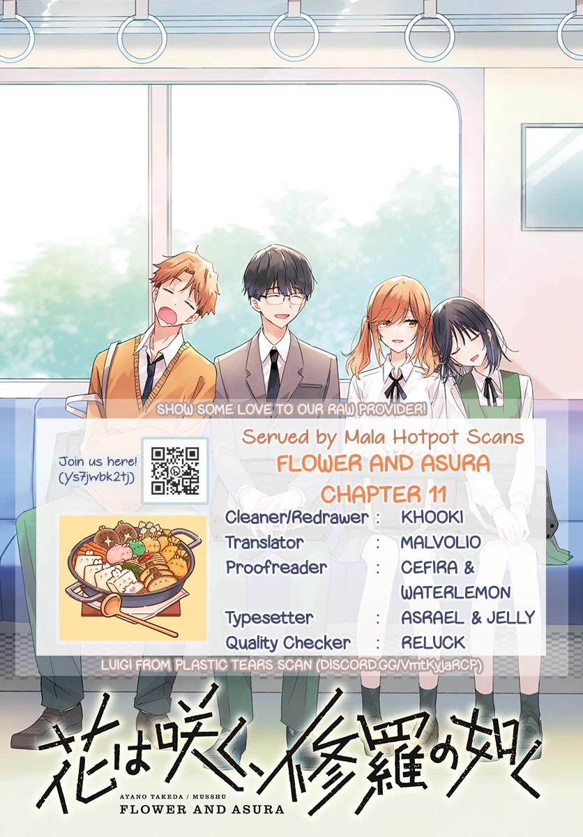 Hana wa Saku, Shura no Gotoku Chapter 11 page 1 - Chapter 11: Self-Confidence and Pancakes