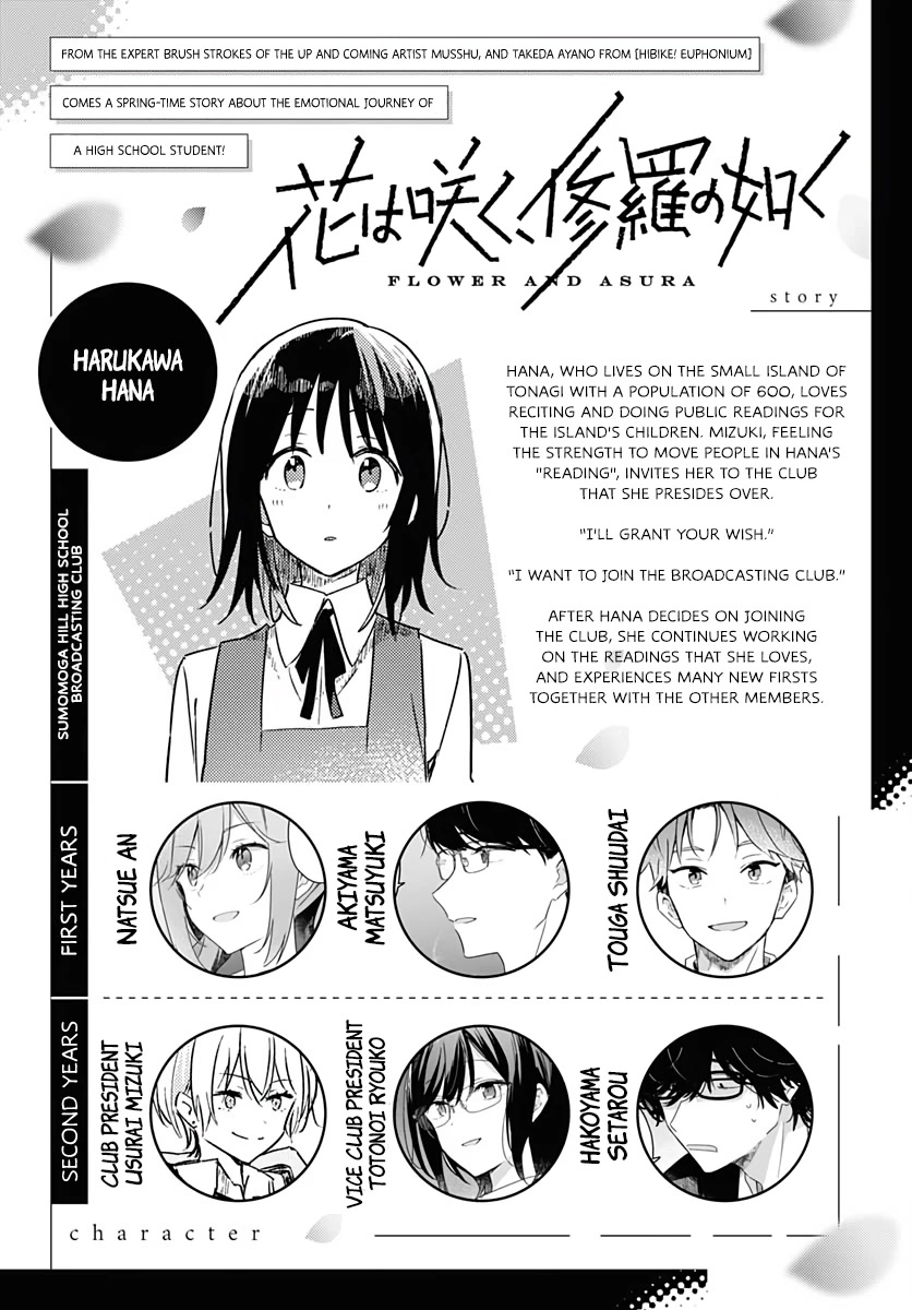 Hana wa Saku, Shura no Gotoku Chapter 2 page 2 - Chapter 2: A Stranger and a Sound
