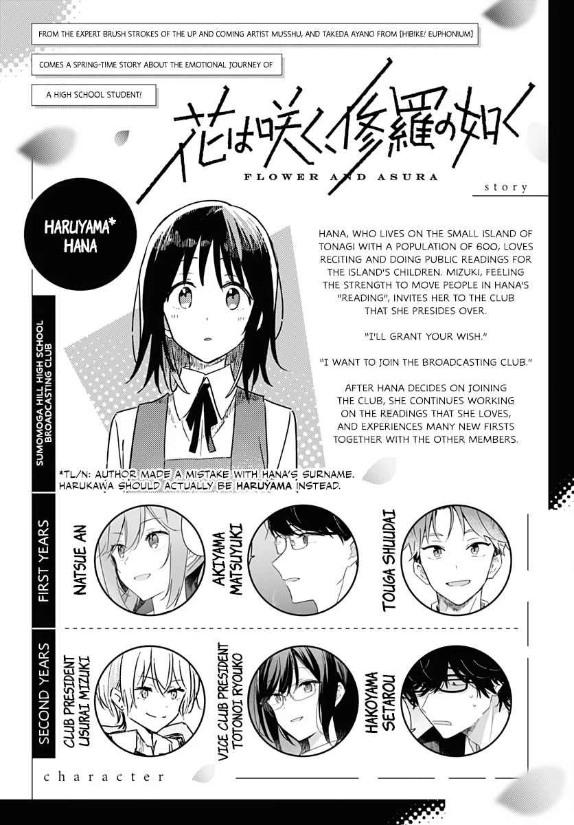 Hana wa Saku, Shura no Gotoku Chapter 9 page 2 - Chapter 9: Chrysalis and Flapping Wings