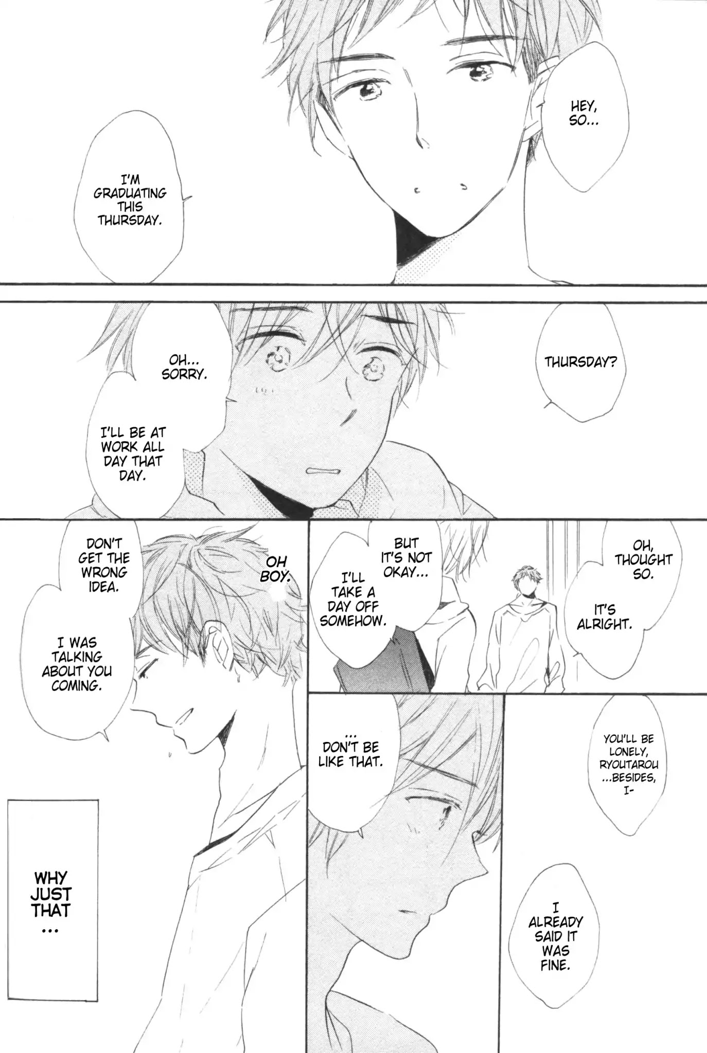 Hanabatake to Wakarebanashi Chapter 6 page 21 - Chapter 6: Bye-bye Baby : Dancing Cherry Petals Replaced by Snow [END]