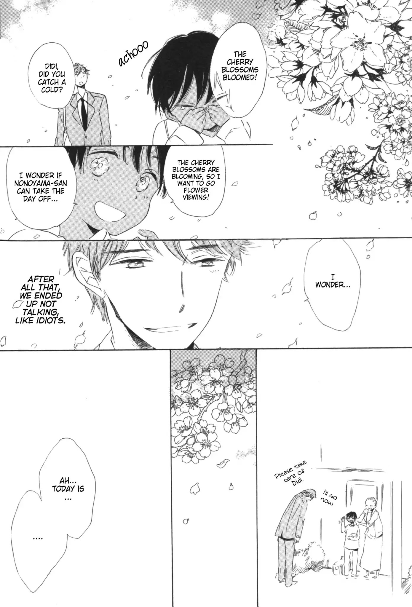 Hanabatake to Wakarebanashi Chapter 6 page 23 - Chapter 6: Bye-bye Baby : Dancing Cherry Petals Replaced by Snow [END]